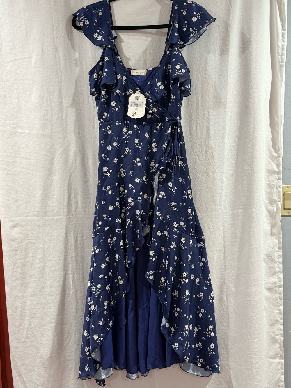 Altar'd State Navy Blue Floral Maxi Dress